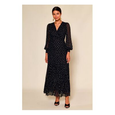 Rixo für Damen. 010.00066.424.06190 Elsie Kleid navy (XS), Lässig, Viskose, Langarm, Marine Rixo für Damen. 010.00066.424.06190 Elsie Kleid navy (XS), Lässig, Viskose, Langarm, Marine