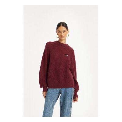Rotate für Damen. 1145652734 Kastanienbrauner Brandy-Pullover (XS), Lässig, Polyamid, Langarm Rotate für Damen. 1145652734 Kastanienbrauner Brandy-Pullover (XS), Lässig, Polyamid, Langarm