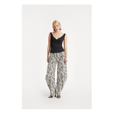 Rotate für Damen. 114339858 Cassandria-Hose weiß (34), Lässig, Bio-Baumwolle, Nachhaltig Rotate für Damen. 114339858 Cassandria-Hose weiß (34), Lässig, Bio-Baumwolle, Nachhaltig