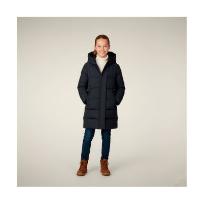 Save The Duck für Frauen/Mädchen. P41909G-LEAF21 Trini Parka Mantel schwarz (164cm), Lässig, Recyceltes Polyester, Nachhaltig, Kinderbekleid Save The Duck für Frauen/Mädchen. P41909G-LEAF21 Trini Parka Mantel schwarz (164cm), Lässig, Recyceltes Polyester, Nachhaltig, Kinderbekleid