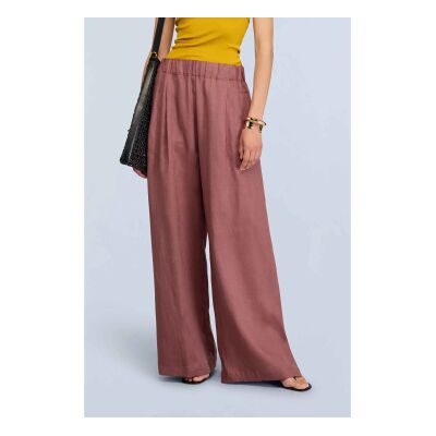 Semicouture für Damen. S6SN38 Jhonny Hose kastanienbraun (44), Lässig, Leinen Semicouture für Damen. S6SN38 Jhonny Hose kastanienbraun (44), Lässig, Leinen