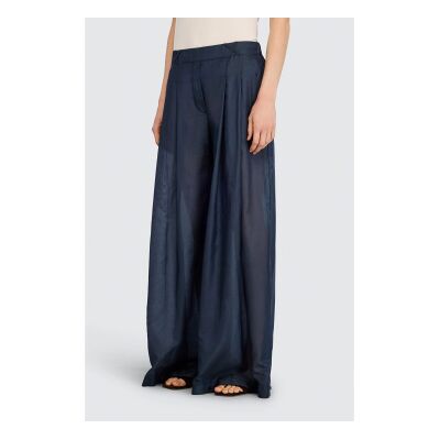 Semicouture für Damen. S6SI52 Marineblaue Debbie-Hose (42), Lässig, Baumwolle Semicouture für Damen. S6SI52 Marineblaue Debbie-Hose (42), Lässig, Baumwolle