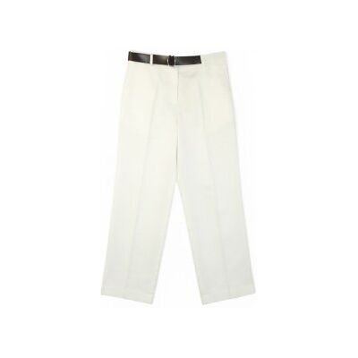 Semicouture für Damen. S6SM20 Corinna-Hose weiß (44), Lässig, Baumwolle Semicouture für Damen. S6SM20 Corinna-Hose weiß (44), Lässig, Baumwolle