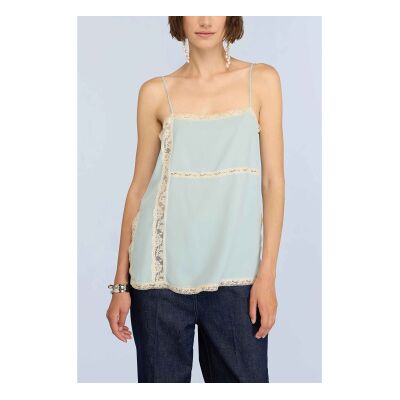 Semicouture für Damen. S6SU60 Top Wintergrün (46), Lässig, Viskose, Ärmellos / Hosenträger Semicouture für Damen. S6SU60 Top Wintergrün (46), Lässig, Viskose, Ärmellos / Hosenträger