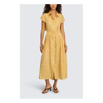 Semicouture für Damen. S6SI43 Kleid Celia braun (42), Lässig, Baumwolle, Kurzarm Semicouture für Damen. S6SI43 Kleid Celia braun (42), Lässig, Baumwolle, Kurzarm