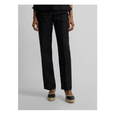Silbon für Damen. S262040912045 Schwarze Leinenhose (36), Lässig Silbon für Damen. S262040912045 Schwarze Leinenhose (36), Lässig