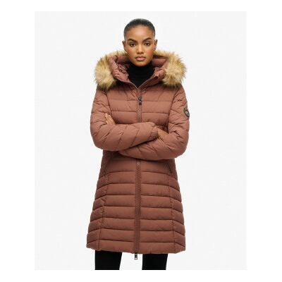 Superdry für Damen. W5011999A Brauner Fuji-Mantel (M), Lässig, Recyceltes Polyester, Nachhaltig Superdry für Damen. W5011999A Brauner Fuji-Mantel (M), Lässig, Recyceltes Polyester, Nachhaltig