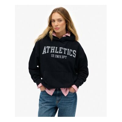 Superdry für Damen. W2012430A Athletic Essentials Entspanntes Sweatshirt navy (XXS), Lässig, Baumwolle, Marine Superdry für Damen. W2012430A Athletic Essentials Entspanntes Sweatshirt navy (XXS), Lässig, Baumwolle, Marine