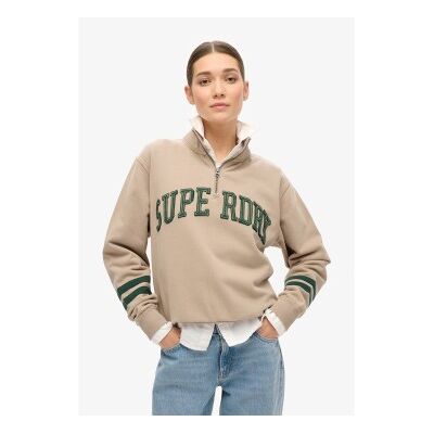 Superdry für Damen. W2012197A Athletic Essentials Applikation Sweatshirt braun (M), Lässig, Baumwolle Superdry für Damen. W2012197A Athletic Essentials Applikation Sweatshirt braun (M), Lässig, Baumwolle