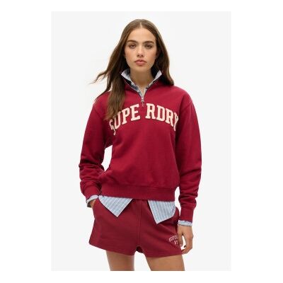 Superdry für Damen. W2012259A Sweatshirt Athletic Ess Applique rot (XXS), Lässig, Baumwolle Superdry für Damen. W2012259A Sweatshirt Athletic Ess Applique rot (XXS), Lässig, Baumwolle