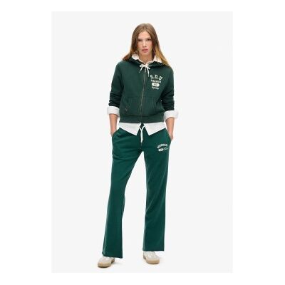 Superdry für Damen. W7011094A Athletic Essentials Ausgestellte Jogger-Hose grün (M), Lässig, Baumwolle Superdry für Damen. W7011094A Athletic Essentials Ausgestellte Jogger-Hose grün (M), Lässig, Baumwolle