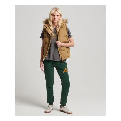 Superdry für Damen. W5011395A Kunstpelzweste Everest beige (L), Lässig, Polyester Superdry für Damen. W5011395A Kunstpelzweste Everest beige (L), Lässig, Polyester