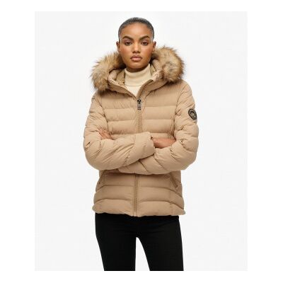 Superdry für Damen. W5012000A Steppjacke Fuj beige (XL), Lässig, Polyester Superdry für Damen. W5012000A Steppjacke Fuj beige (XL), Lässig, Polyester
