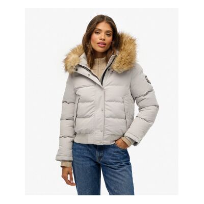 Superdry für Damen. W5011785A Bomberjacke Everest grau (XL), Lässig, Recyceltes Polyester, Nachhaltig Superdry für Damen. W5011785A Bomberjacke Everest grau (XL), Lässig, Recyceltes Polyester, Nachhaltig