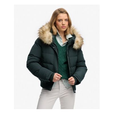 Superdry für Damen. W5011785A Bomberjacke Everest grün (S), Lässig, Recyceltes Polyester, Nachhaltig Superdry für Damen. W5011785A Bomberjacke Everest grün (S), Lässig, Recyceltes Polyester, Nachhaltig