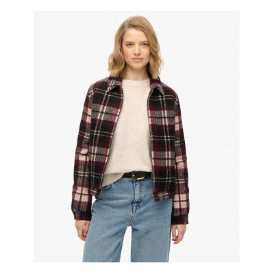 Superdry für Damen. W5011945A Karierte Ranch Steppjacke kastanienbraun (S), Lässig, Polyester Superdry für Damen. W5011945A Karierte Ranch Steppjacke kastanienbraun (S), Lässig, Polyester