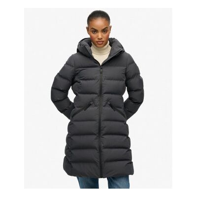 Superdry für Damen. W5011982A City Mid Jacke dunkelgrau (L), Lässig, Polyester Superdry für Damen. W5011982A City Mid Jacke dunkelgrau (L), Lässig, Polyester