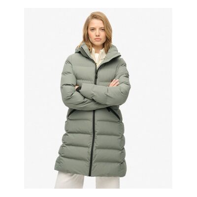 Superdry für Damen. W5011982A City Mid Jacke grün (M), Lässig, Polyester Superdry für Damen. W5011982A City Mid Jacke grün (M), Lässig, Polyester