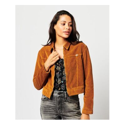 Superdry für Damen. W5011113A Kurze Kordjacke Vintage braun (XL), Lässig, Baumwolle Superdry für Damen. W5011113A Kurze Kordjacke Vintage braun (XL), Lässig, Baumwolle
