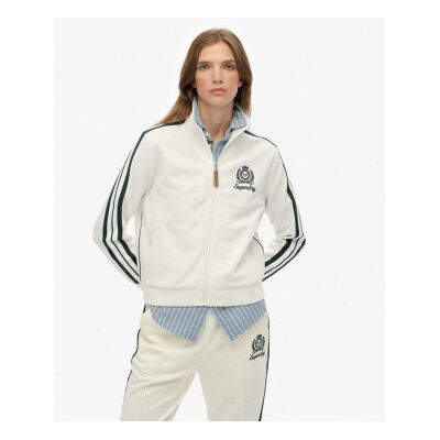 Superdry für Damen. W2012384A Country Club Track Top Jacke off-white (M), Weiß, Lässig, Baumwolle Superdry für Damen. W2012384A Country Club Track Top Jacke off-white (M), Weiß, Lässig, Baumwolle