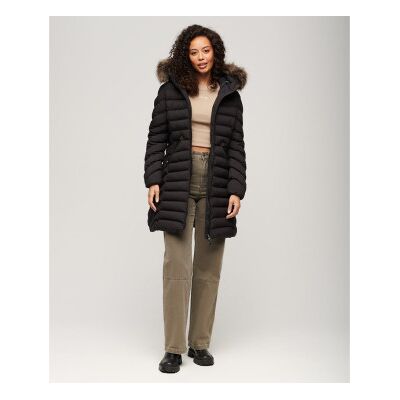 Superdry für Damen. W5011789A Fuji Jacke schwarz (L), Lässig, Polyester Superdry für Damen. W5011789A Fuji Jacke schwarz (L), Lässig, Polyester