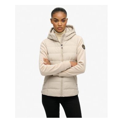 Superdry für Damen. W5012043A Fuji Storm Jacke beige (M), Lässig, Polyester Superdry für Damen. W5012043A Fuji Storm Jacke beige (M), Lässig, Polyester