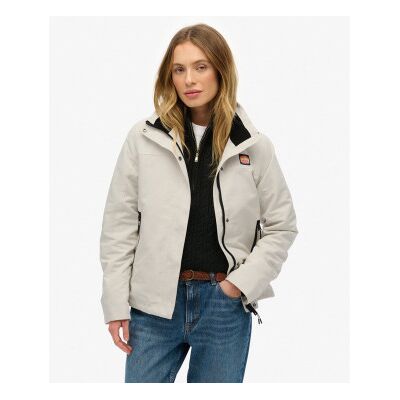 Superdry für Damen. W5011987A Shell-Jacke off-white (M), Weiß, Lässig, Polyester Superdry für Damen. W5011987A Shell-Jacke off-white (M), Weiß, Lässig, Polyester