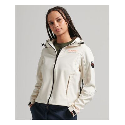 Superdry für Damen. W5011443A Softshelljacke mit Kapuze CODE Trekker weiß (XL), Lässig, Polyester Superdry für Damen. W5011443A Softshelljacke mit Kapuze CODE Trekker weiß (XL), Lässig, Polyester