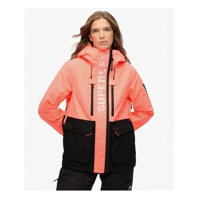 Superdry für Damen. WS110181A Ultimative Freestyle-Skijacke korallenrot (L), Lässig, Sportlich, Polyester, Schnee Superdry für Damen. WS110181A Ultimative Freestyle-Skijacke korallenrot (L), Lässig, Sportlich, Polyester, Schnee