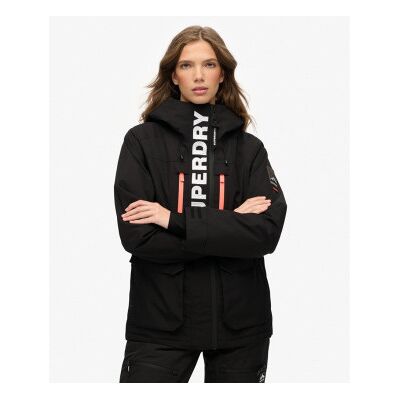Superdry für Damen. WS110181A Ultimate Freestyle Ski Jacke schwarz (M), Lässig, Sportlich, Polyester, Schnee Superdry für Damen. WS110181A Ultimate Freestyle Ski Jacke schwarz (M), Lässig, Sportlich, Polyester, Schnee