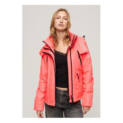 Superdry für Damen. W5011652A Winddichte Mountain Jacke mit Kapuze rosa (8), Lässig, Polyester, Koralle Superdry für Damen. W5011652A Winddichte Mountain Jacke mit Kapuze rosa (8), Lässig, Polyester, Koralle