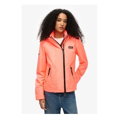 Superdry für Damen. W5011850A Windschutzjacke mit Kapuze Mountain coral (S), Lässig, Polyester, Koralle Superdry für Damen. W5011850A Windschutzjacke mit Kapuze Mountain coral (S), Lässig, Polyester, Koralle