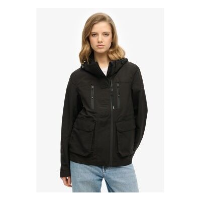 Superdry für Damen. W5011851A Ultimate Tech Windbreaker-Jacke mit Kapuze Schwarz (XS), Lässig, Recyceltes Polyester, Nachhaltig Superdry für Damen. W5011851A Ultimate Tech Windbreaker-Jacke mit Kapuze Schwarz (XS), Lässig, Recyceltes Polyester, Nachhaltig