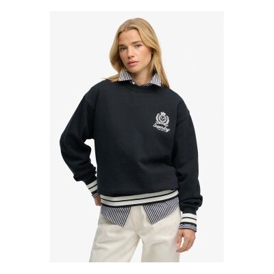 Superdry für Damen. W2012699A Sweatshirt Country Club navy (S), Lässig, Baumwolle, Marine Superdry für Damen. W2012699A Sweatshirt Country Club navy (S), Lässig, Baumwolle, Marine