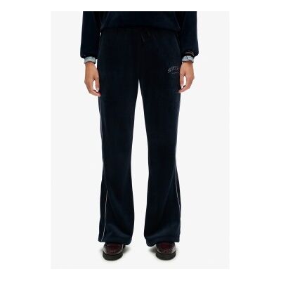 Superdry für Damen. W7011274A Country Club Velourshose gerade navy (XL), Lässig, Polyester, Marine Superdry für Damen. W7011274A Country Club Velourshose gerade navy (XL), Lässig, Polyester, Marine