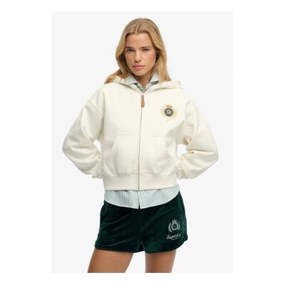 Superdry für Damen. W2012590A Country Club Sweatshirt mit Kapuze off-white (XL), Weiß, Lässig, Baumwolle Superdry für Damen. W2012590A Country Club Sweatshirt mit Kapuze off-white (XL), Weiß, Lässig, Baumwolle