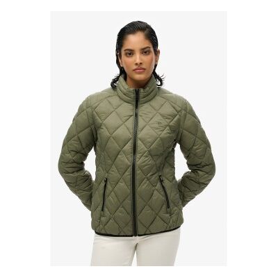 Superdry für Damen. W5011919A Diamond Quilt Fuji Lite Jacke grün (S), Lässig, Nylon Superdry für Damen. W5011919A Diamond Quilt Fuji Lite Jacke grün (S), Lässig, Nylon