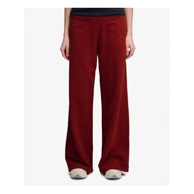 Superdry für Damen. W7011286A Essentials Logo Wide Leg Jogger Hose in Burgunderrot (8), Lässig, Kastanienbraun, Baumwolle Superdry für Damen. W7011286A Essentials Logo Wide Leg Jogger Hose in Burgunderrot (8), Lässig, Kastanienbraun, Baumwolle