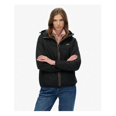 Superdry für Damen. W5011986A Essential Tri Windbreaker Jacke schwarz (M), Lässig, Polyester Superdry für Damen. W5011986A Essential Tri Windbreaker Jacke schwarz (M), Lässig, Polyester