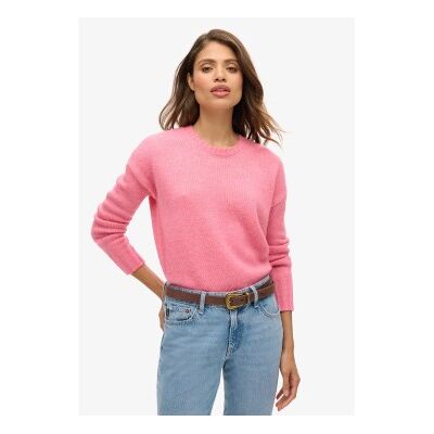 Superdry für Damen. W6110567A Essential Pullover rosa (S), Lässig, Acryl Superdry für Damen. W6110567A Essential Pullover rosa (S), Lässig, Acryl