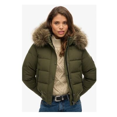 Superdry für Damen. W5011785A Bomberjacke Everest grün (L), Lässig, Recyceltes Polyester, Nachhaltig Superdry für Damen. W5011785A Bomberjacke Everest grün (L), Lässig, Recyceltes Polyester, Nachhaltig
