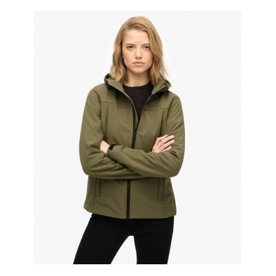 Superdry für Damen. W5012030A Klassische Trekkerjacke grün (M), Lässig, Polyester Superdry für Damen. W5012030A Klassische Trekkerjacke grün (M), Lässig, Polyester