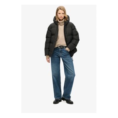 Superdry für Damen. W5011728A Jacke 5 Baffle schwarz (L), Lässig, Recyceltes Polyester, Nachhaltig Superdry für Damen. W5011728A Jacke 5 Baffle schwarz (L), Lässig, Recyceltes Polyester, Nachhaltig