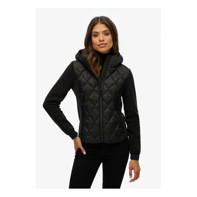 Superdry für Damen. W5012042A Heritage Storm Kapuzenjacke schwarz (S), Lässig, Polyester Superdry für Damen. W5012042A Heritage Storm Kapuzenjacke schwarz (S), Lässig, Polyester