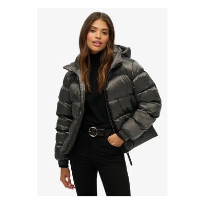 Superdry für Damen. W5012005A Sportliche gesteppte Jacke mit Kapuze schwarz (14), Lässig, Polyester Superdry für Damen. W5012005A Sportliche gesteppte Jacke mit Kapuze schwarz (14), Lässig, Polyester