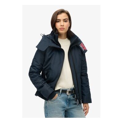 Superdry für Damen. W5011747A Windbreakerjacke mit Kapuze marineblau (S), Lässig, Recyceltes Polyester, Nachhaltig Superdry für Damen. W5011747A Windbreakerjacke mit Kapuze marineblau (S), Lässig, Recyceltes Polyester, Nachhaltig