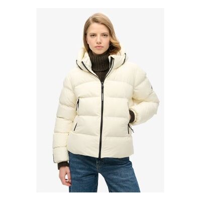 Superdry für Damen. W5011721A Sportjacke off-white (XL), Weiß, Lässig, Recyceltes Polyester, Nachhaltig Superdry für Damen. W5011721A Sportjacke off-white (XL), Weiß, Lässig, Recyceltes Polyester, Nachhaltig