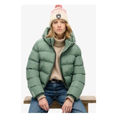 Superdry für Damen. W5011721A Puffer Sport Jacke grün (XL), Lässig, Recyceltes Polyester, Nachhaltig Superdry für Damen. W5011721A Puffer Sport Jacke grün (XL), Lässig, Recyceltes Polyester, Nachhaltig