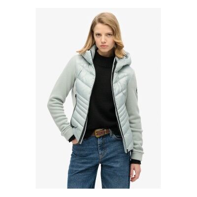 Superdry für Damen. W5011904A Storm Fleecejacke mit Kapuze grau (XS), Lässig, Recyceltes Polyester, Nachhaltig Superdry für Damen. W5011904A Storm Fleecejacke mit Kapuze grau (XS), Lässig, Recyceltes Polyester, Nachhaltig