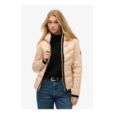 Superdry für Damen. W5011739A Storm Knit Hybridstrickjacke mit Kapuze beige (XL), Lässig, Recyceltes Polyester, Nachhaltig Superdry für Damen. W5011739A Storm Knit Hybridstrickjacke mit Kapuze beige (XL), Lässig, Recyceltes Polyester, Nachhaltig